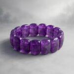 ChatGPT Image May 24, 2025, 05_47_33 PM Amethyst Barrel Bead Bracelet.