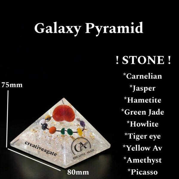 Galaxy Chakra Orgone Pyramid (7.5cm)