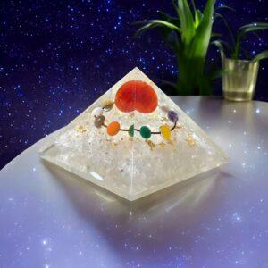 Galaxy Chakra Orgone Pyramid (7.5cm)