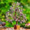Amethyst Crystal Tree – Spiritual Growth & Peace Decor (100 Chips)