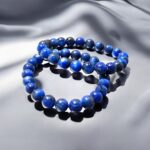Gem Quality Blue Kyanite Bracelet 100% Authentic certified Stone 8mm size#kyanite #kyanitejewelry #gemstones #crystals #silversmith #gemstone #quartz #bluekyanite #handmadejewelry #rosecut #tourmaline #gemstonej (1) Blue Kyanite Beaded Harmony Bracelet